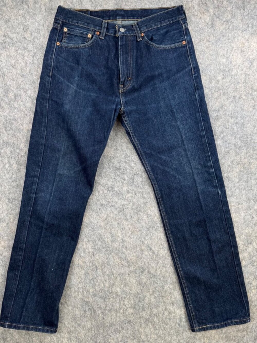 Levi’s Mens 505 Jeans Sz 32 Dark Wash Straight Leg